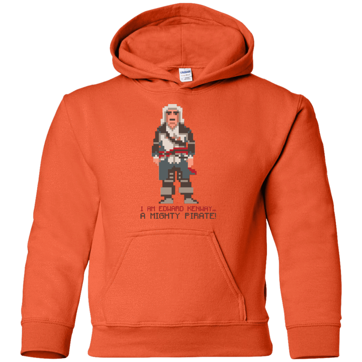 Sweatshirts Orange / YS A Mighty Pirate Youth Hoodie