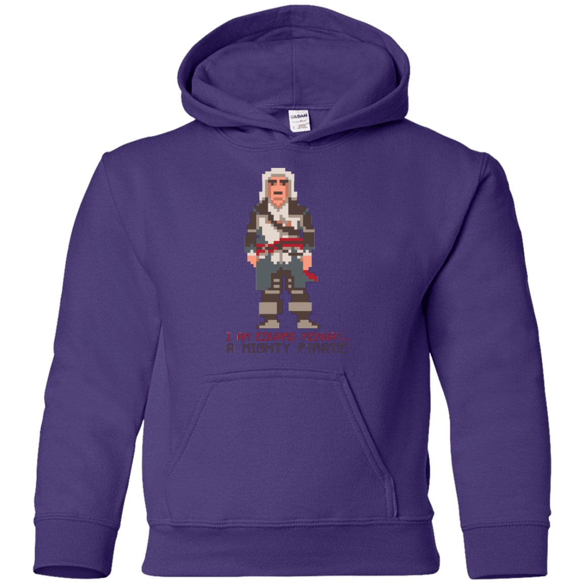 Sweatshirts Purple / YS A Mighty Pirate Youth Hoodie