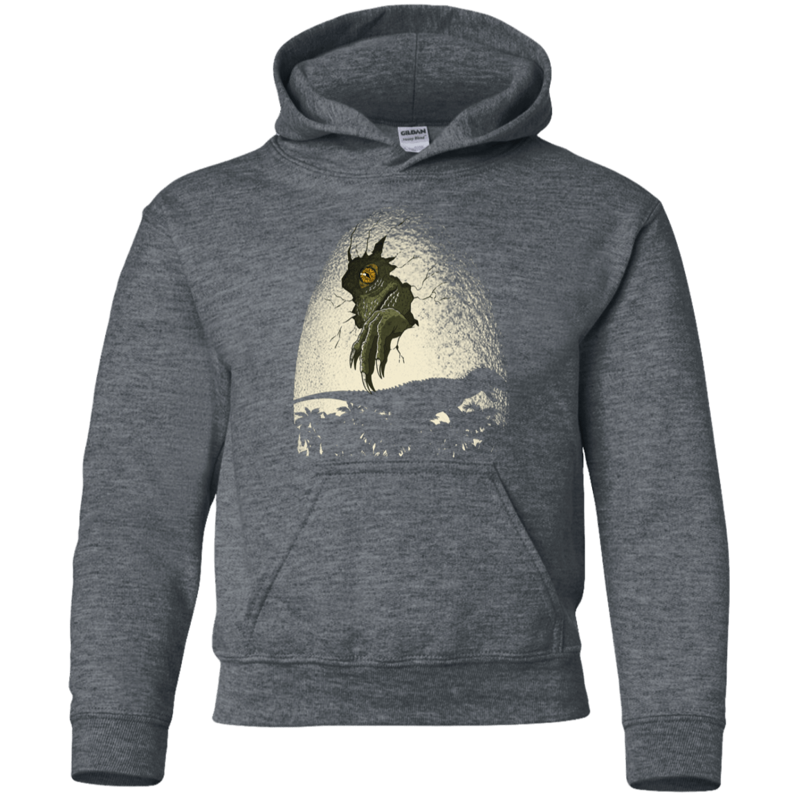 Sweatshirts Dark Heather / YS A Nightmare is Born Youth Hoodie