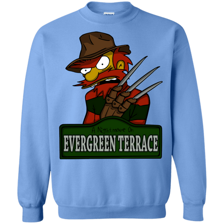 Sweatshirts Carolina Blue / Small A Nightmare on Springfield Sin Tramas Crewneck Sweatshirt