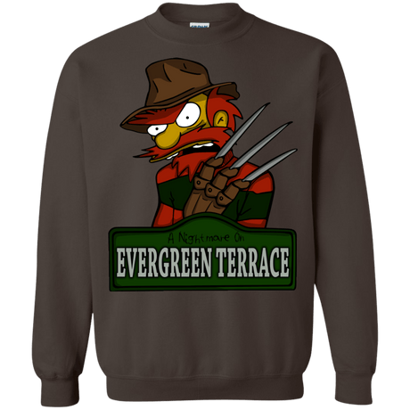 Sweatshirts Dark Chocolate / Small A Nightmare on Springfield Sin Tramas Crewneck Sweatshirt