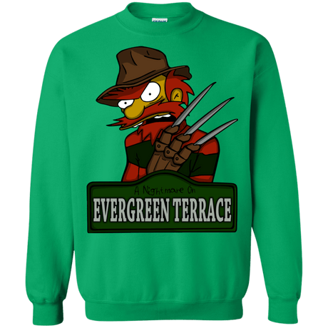 Sweatshirts Irish Green / Small A Nightmare on Springfield Sin Tramas Crewneck Sweatshirt