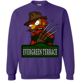Sweatshirts Purple / Small A Nightmare on Springfield Sin Tramas Crewneck Sweatshirt