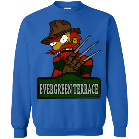 Sweatshirts Royal / Small A Nightmare on Springfield Sin Tramas Crewneck Sweatshirt