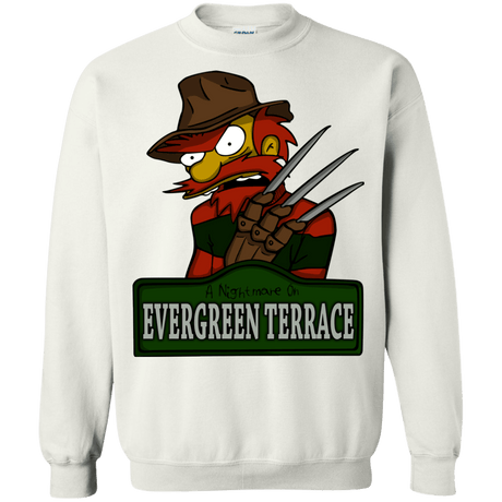 Sweatshirts White / Small A Nightmare on Springfield Sin Tramas Crewneck Sweatshirt