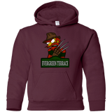 Sweatshirts Maroon / YS A Nightmare on Springfield Sin Tramas Youth Hoodie