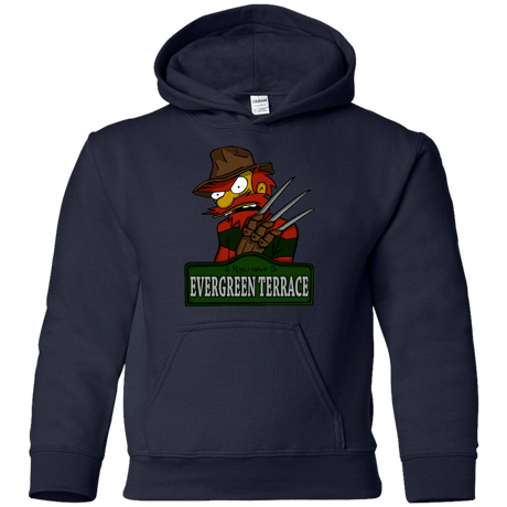 Sweatshirts Navy / YS A Nightmare on Springfield Sin Tramas Youth Hoodie