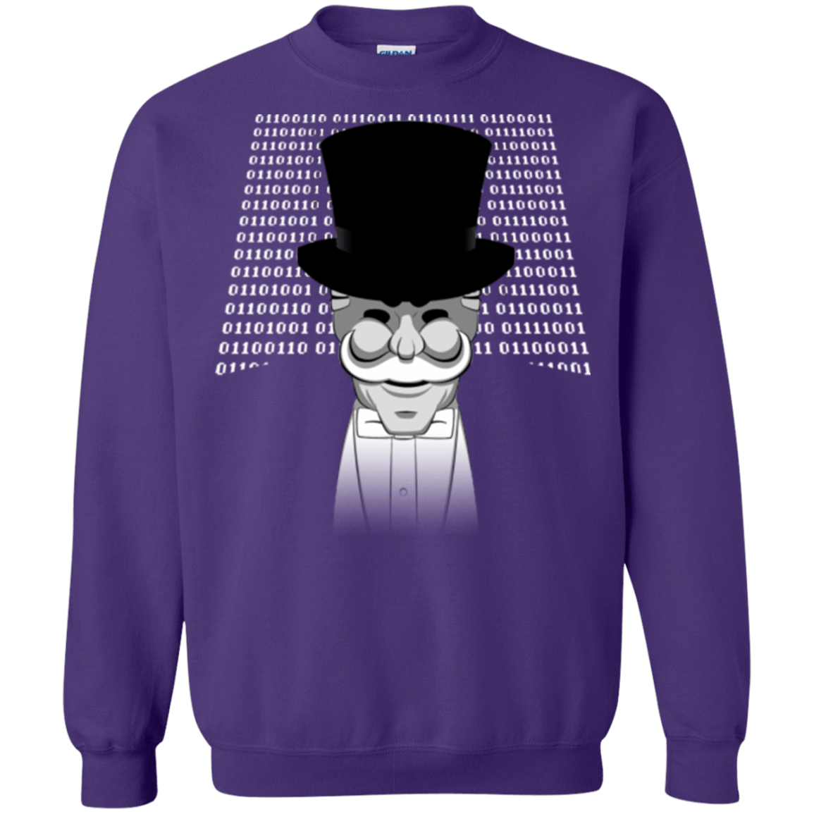 Sweatshirts Purple / Small A One Or A Zero Crewneck Sweatshirt