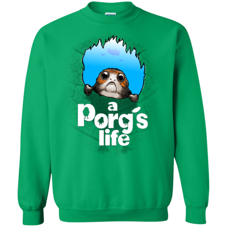 Sweatshirts Irish Green / Small A Porgs Life Crewneck Sweatshirt