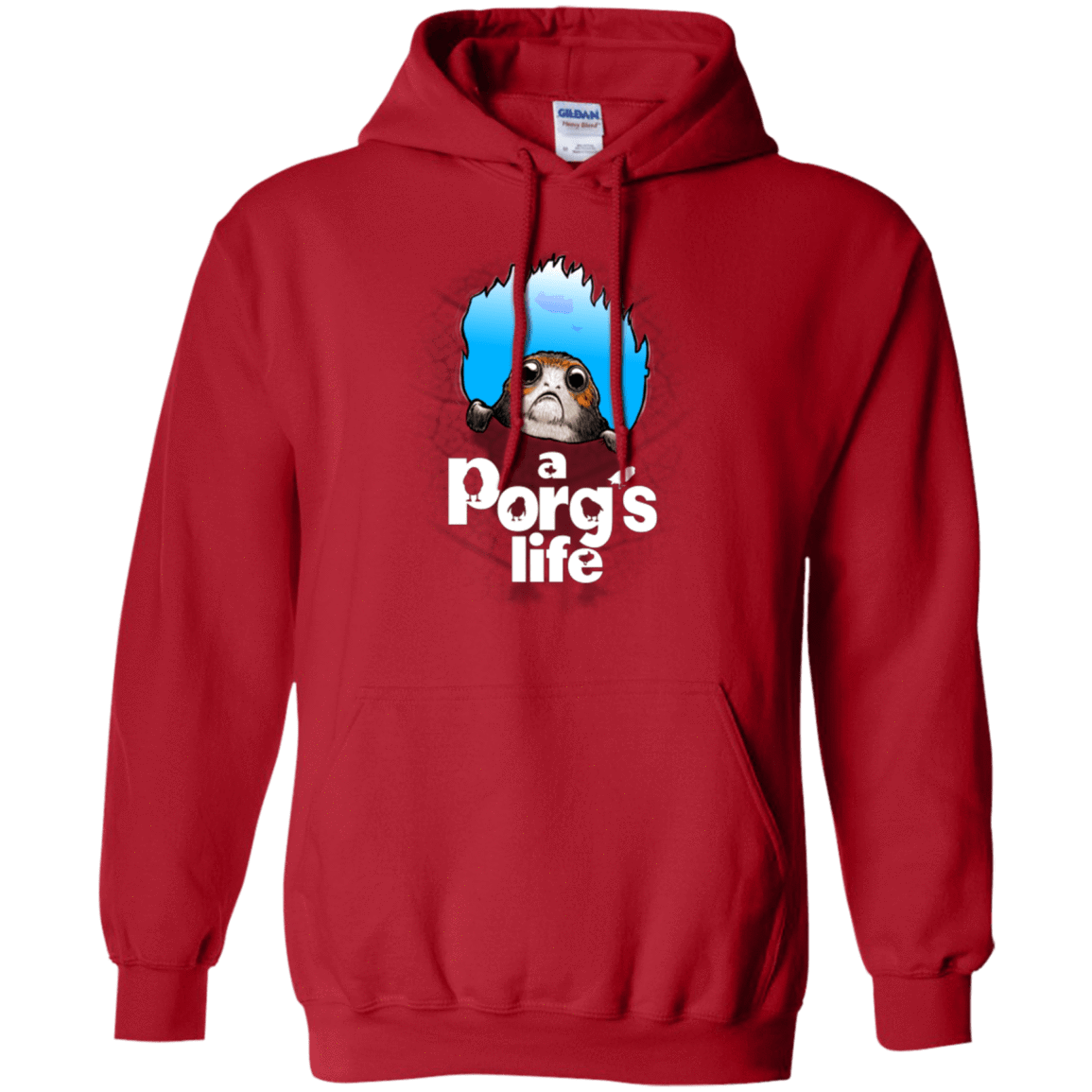 Sweatshirts Red / Small A Porgs Life Pullover Hoodie