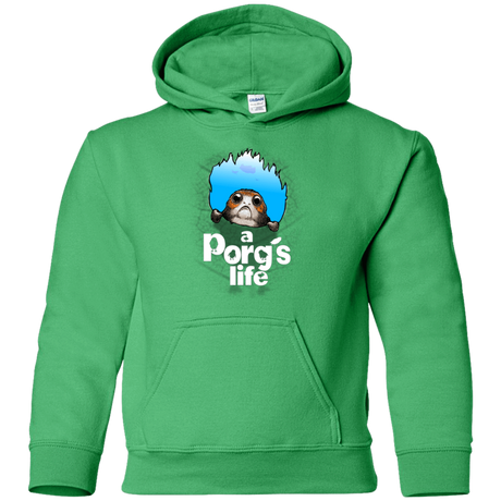 Sweatshirts Irish Green / YS A Porgs Life Youth Hoodie