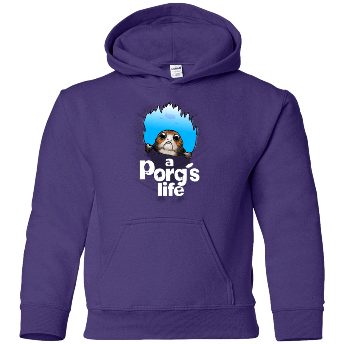 Sweatshirts Purple / YS A Porgs Life Youth Hoodie