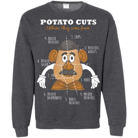 Sweatshirts Dark Heather / Small A Potato Anatomy Crewneck Sweatshirt