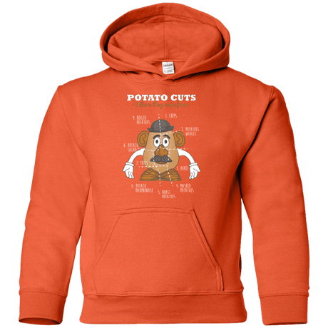 Sweatshirts Orange / YS A Potato Anatomy Youth Hoodie
