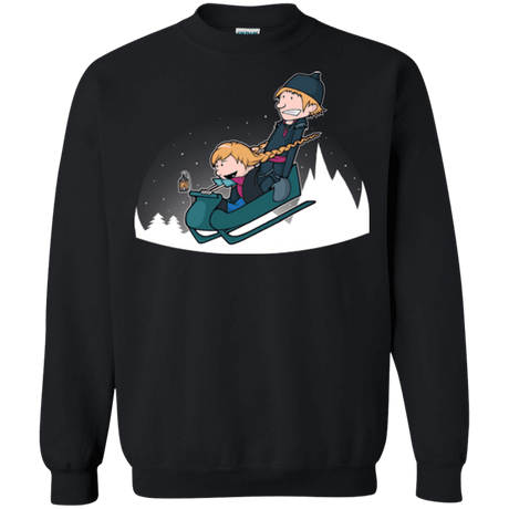 Sweatshirts Black / Small A Snowy Ride Crewneck Sweatshirt