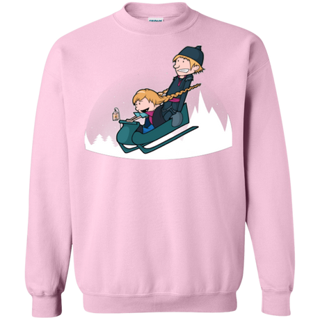 Sweatshirts Light Pink / Small A Snowy Ride Crewneck Sweatshirt