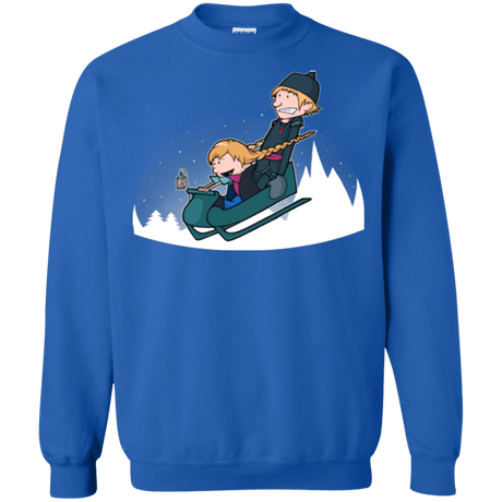 Sweatshirts Royal / Small A Snowy Ride Crewneck Sweatshirt