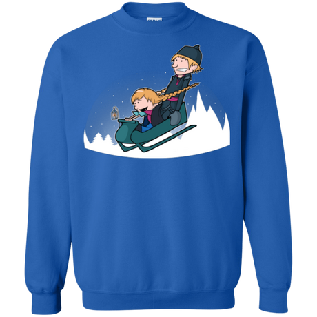 Sweatshirts Royal / Small A Snowy Ride Crewneck Sweatshirt