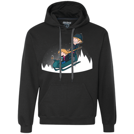 Sweatshirts Black / Small A Snowy Ride Premium Fleece Hoodie