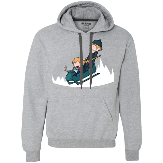 Sweatshirts Sport Grey / Small A Snowy Ride Premium Fleece Hoodie