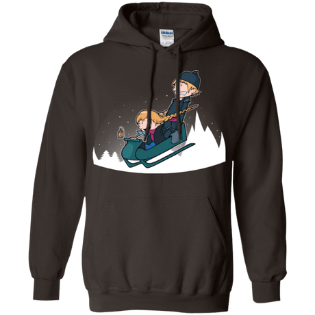 Sweatshirts Dark Chocolate / Small A Snowy Ride Pullover Hoodie