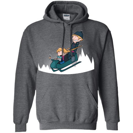 Sweatshirts Dark Heather / Small A Snowy Ride Pullover Hoodie