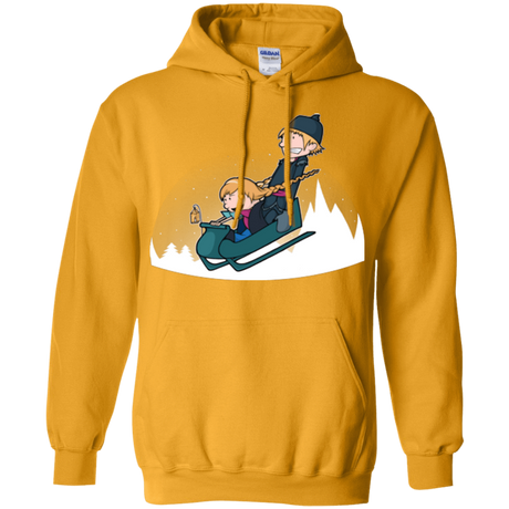Sweatshirts Gold / Small A Snowy Ride Pullover Hoodie