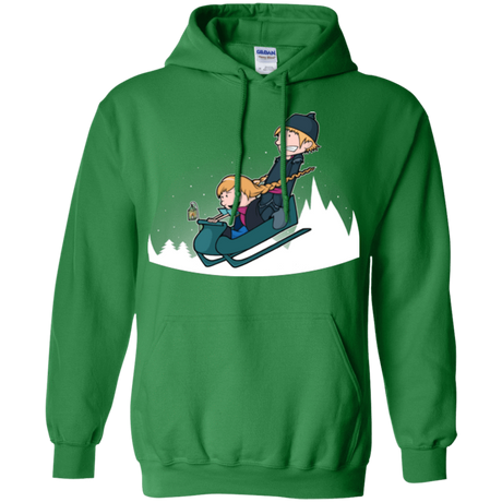 Sweatshirts Irish Green / Small A Snowy Ride Pullover Hoodie