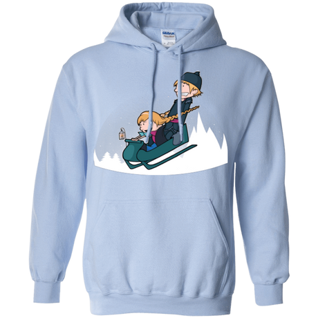 Sweatshirts Light Blue / Small A Snowy Ride Pullover Hoodie