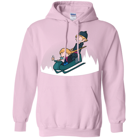 Sweatshirts Light Pink / Small A Snowy Ride Pullover Hoodie