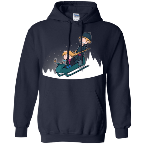 Sweatshirts Navy / Small A Snowy Ride Pullover Hoodie