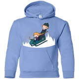 Sweatshirts Carolina Blue / YS A Snowy Ride Youth Hoodie