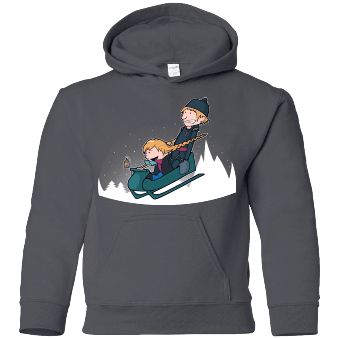 Sweatshirts Charcoal / YS A Snowy Ride Youth Hoodie