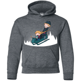 Sweatshirts Dark Heather / YS A Snowy Ride Youth Hoodie