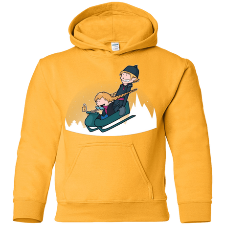 Sweatshirts Gold / YS A Snowy Ride Youth Hoodie