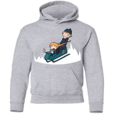 Sweatshirts Sport Grey / YS A Snowy Ride Youth Hoodie