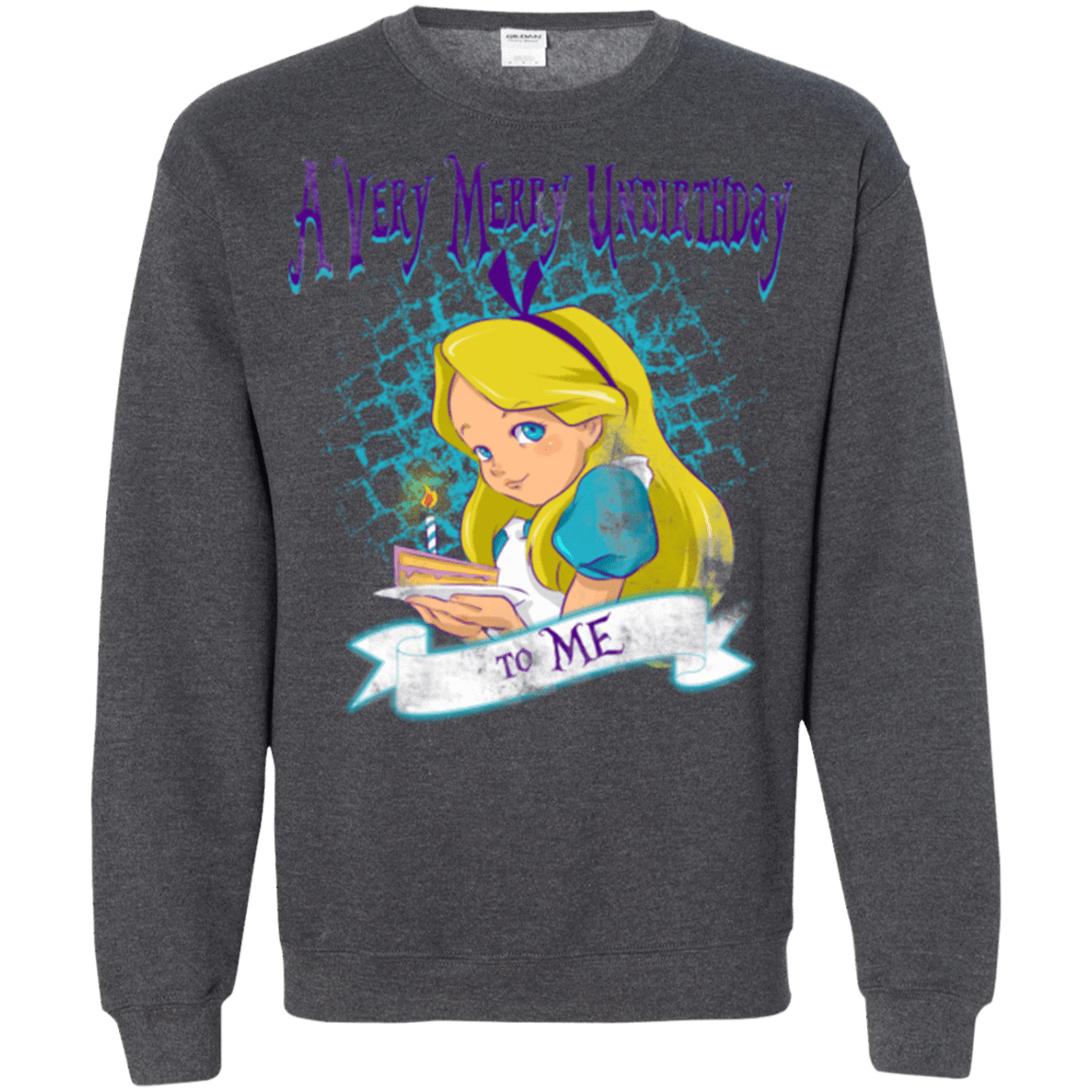 Sweatshirts Dark Heather / Small A Very Merry Un-Birthday Crewneck Sweatshirt