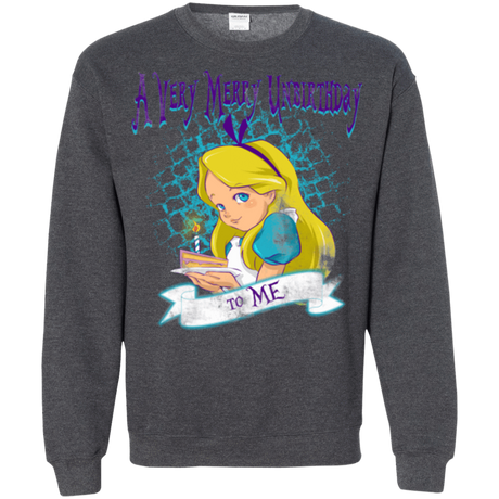 Sweatshirts Dark Heather / Small A Very Merry Un-Birthday Crewneck Sweatshirt