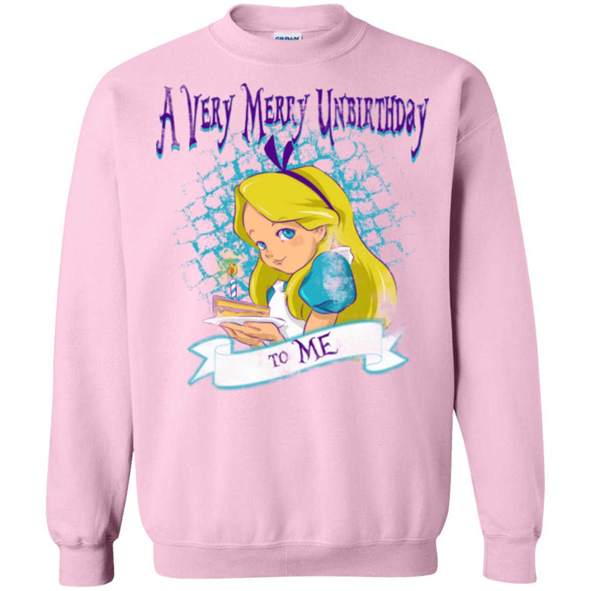 Sweatshirts Light Pink / Small A Very Merry Un-Birthday Crewneck Sweatshirt