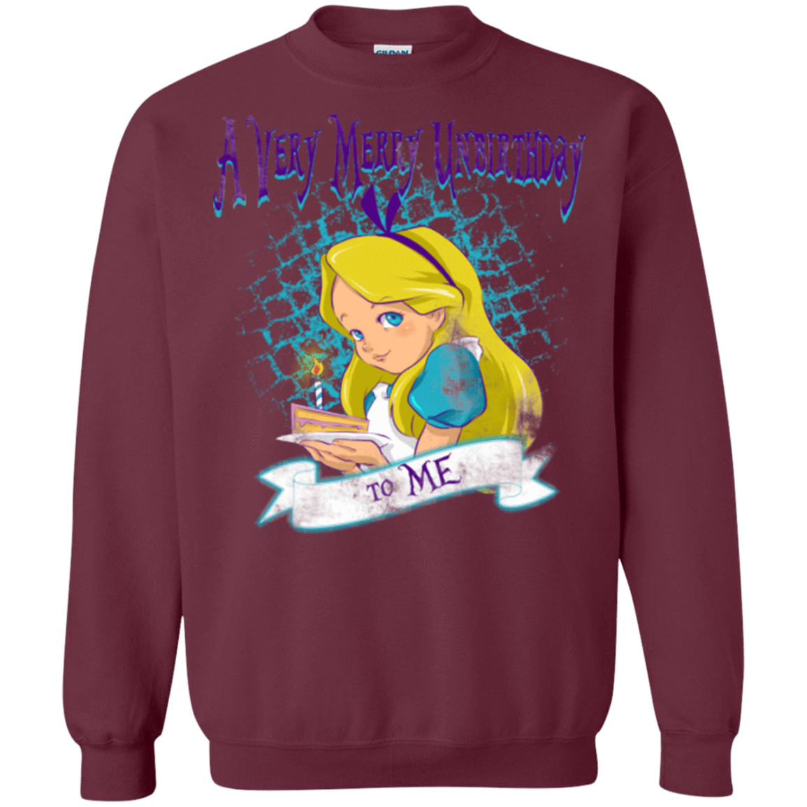 Sweatshirts Maroon / Small A Very Merry Un-Birthday Crewneck Sweatshirt