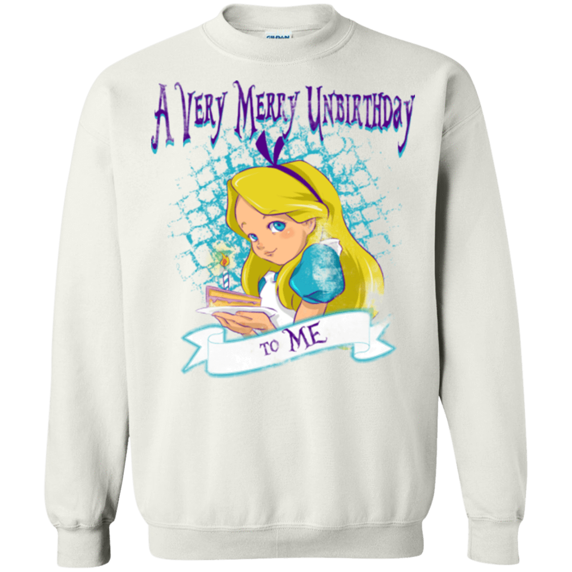 Sweatshirts White / Small A Very Merry Un-Birthday Crewneck Sweatshirt