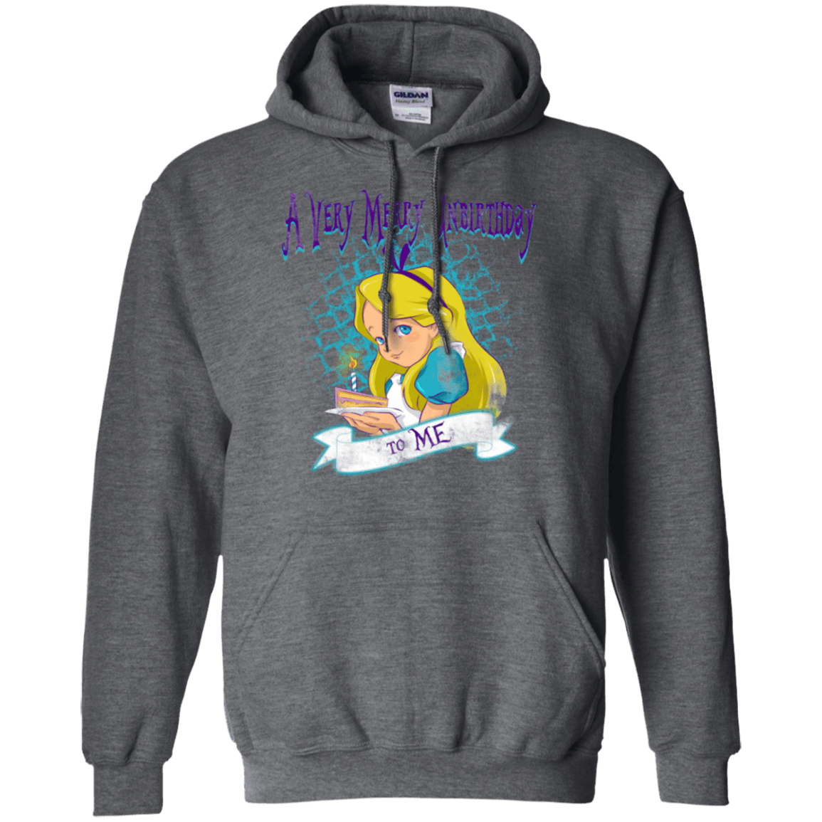 Sweatshirts Dark Heather / Small A Very Merry Un-Birthday Pullover Hoodie