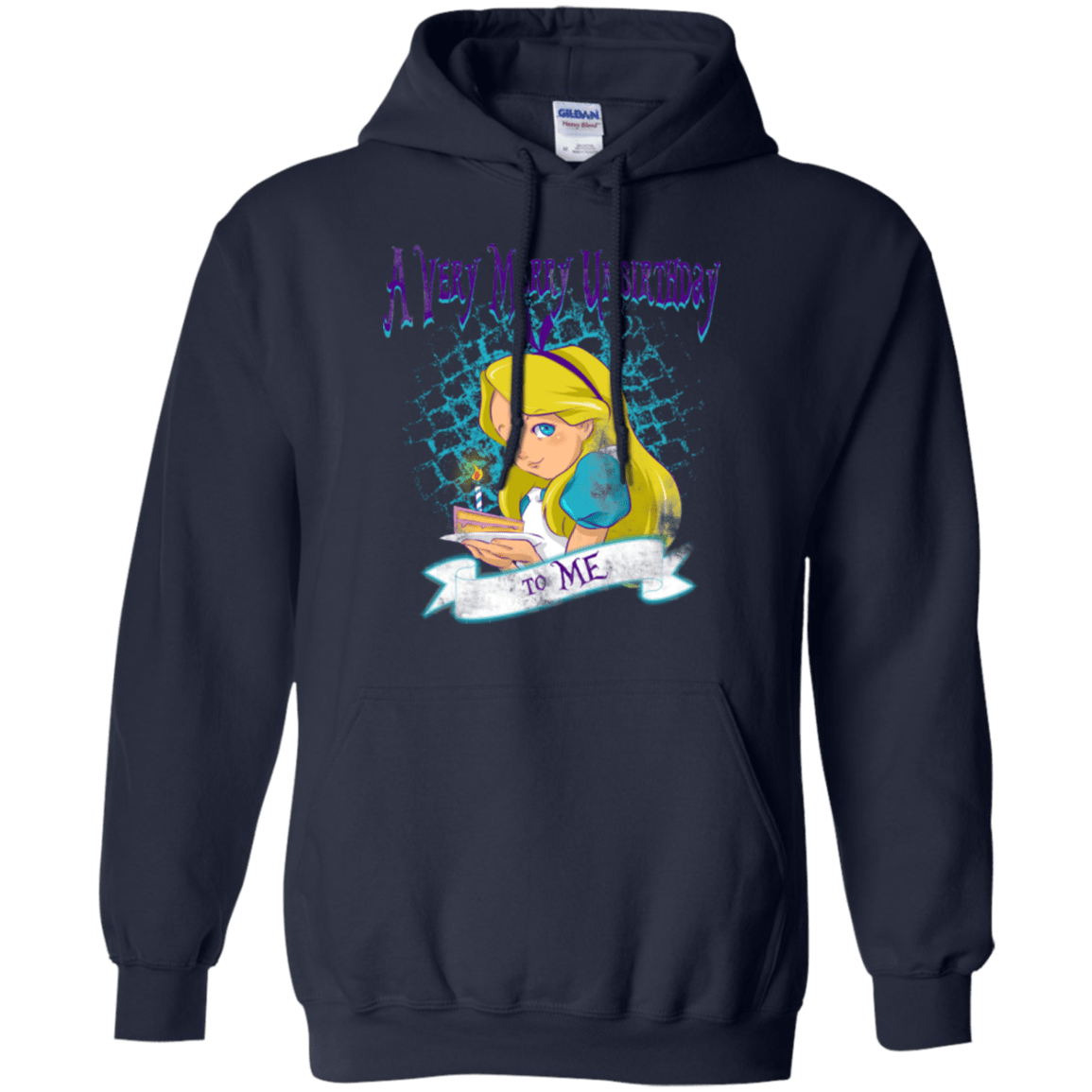 Sweatshirts Navy / Small A Very Merry Un-Birthday Pullover Hoodie