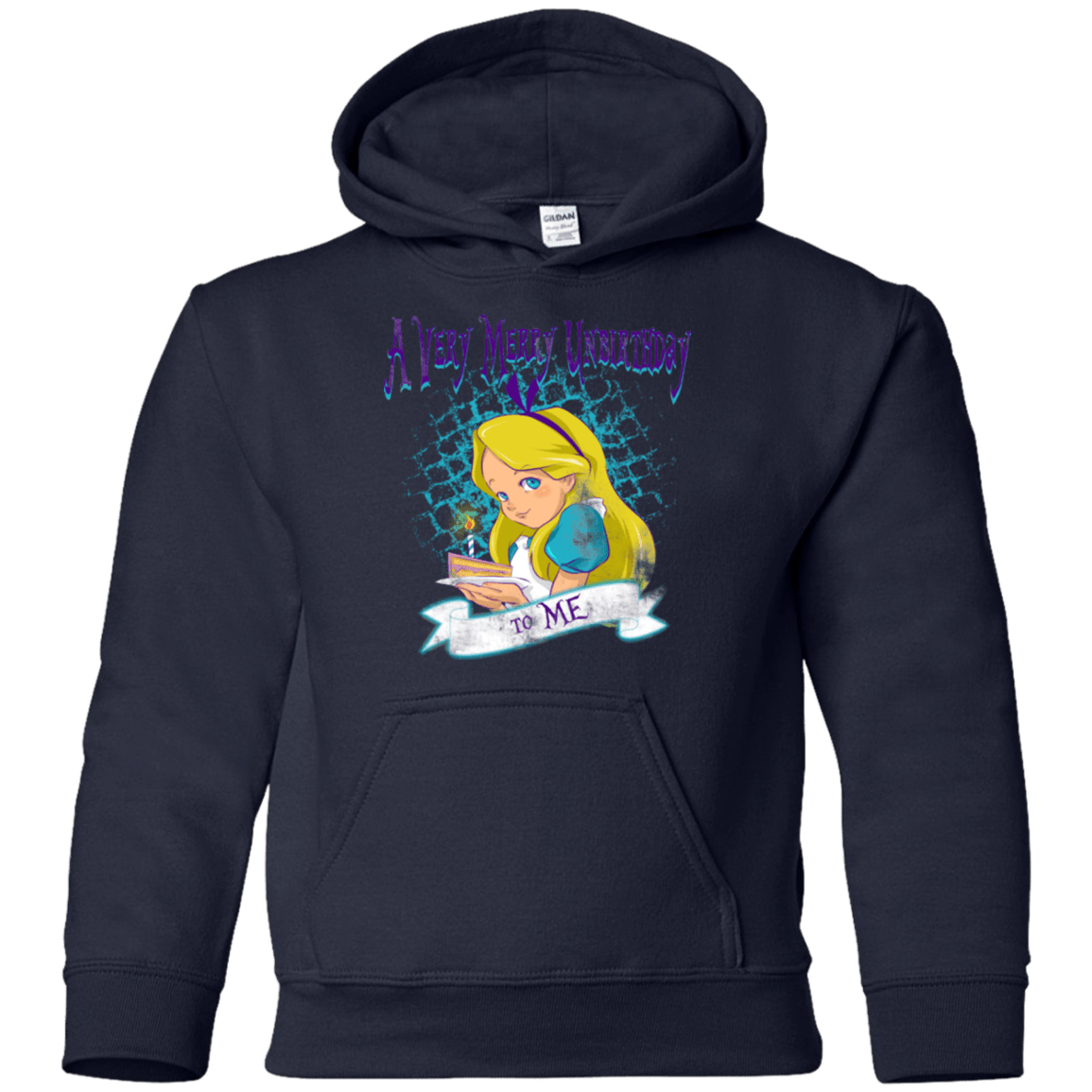 Sweatshirts Navy / YS A Very Merry Un-Birthday Youth Hoodie