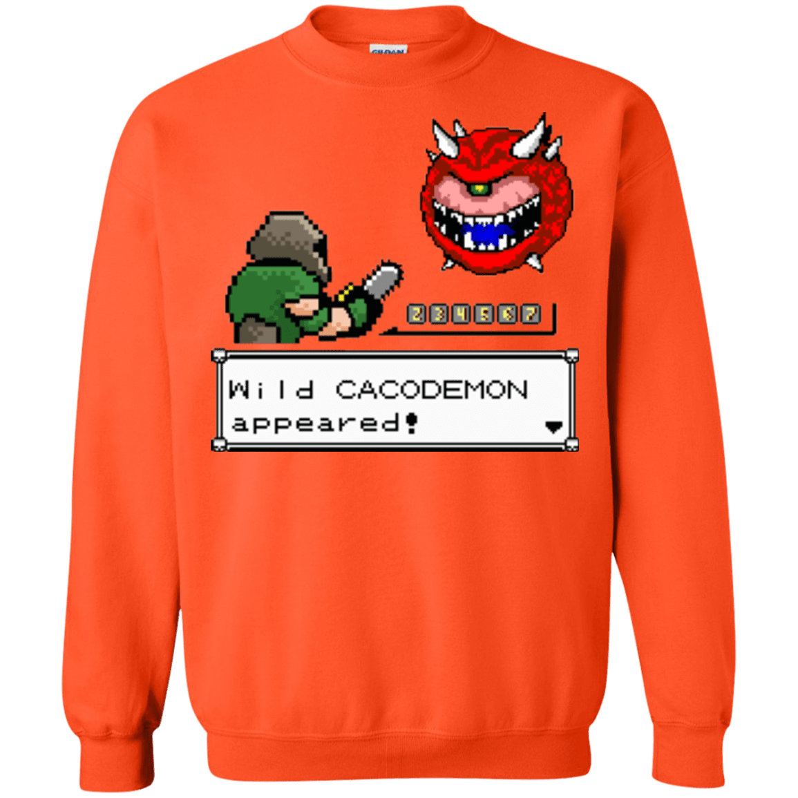 Sweatshirts Orange / Small A Wild Cacodemon Crewneck Sweatshirt