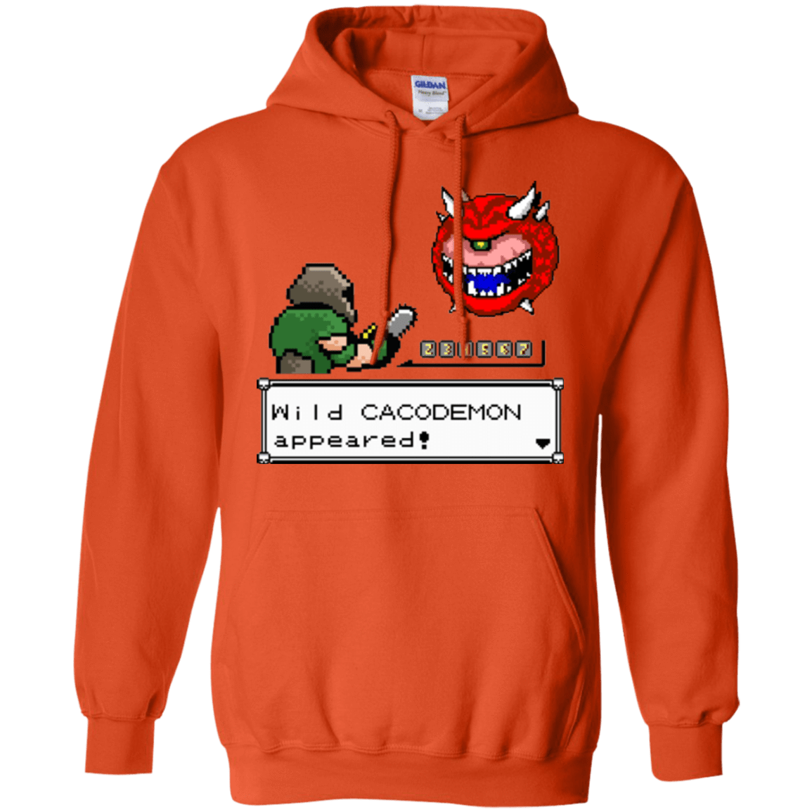 Sweatshirts Orange / Small A Wild Cacodemon Pullover Hoodie