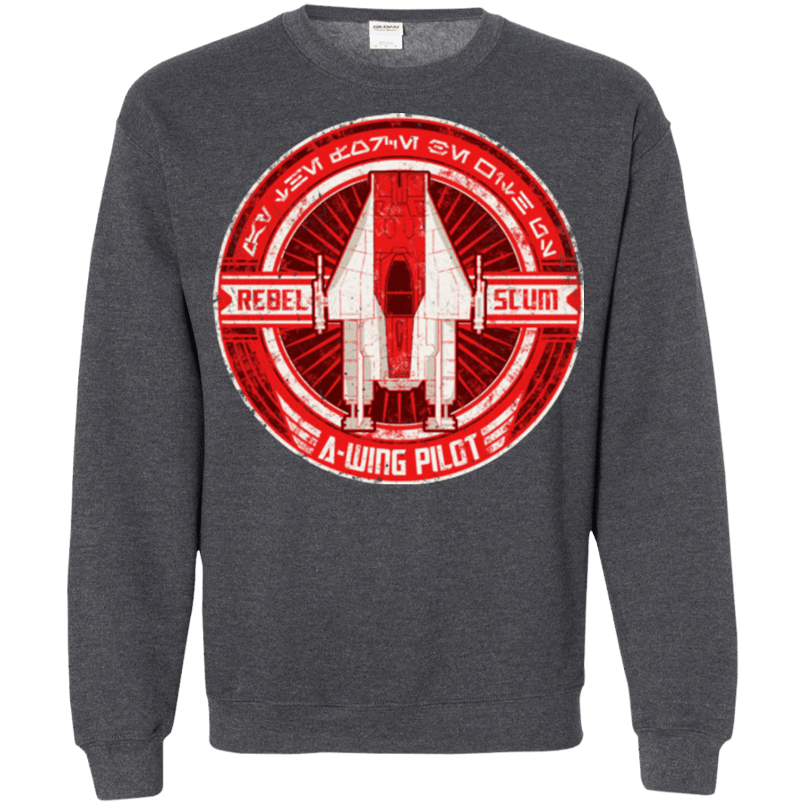 Sweatshirts Dark Heather / S A-Wing Crewneck Sweatshirt