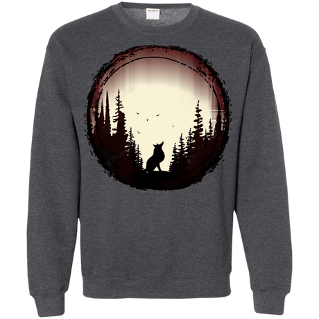 Sweatshirts Dark Heather / S A Wolf's Life Crewneck Sweatshirt