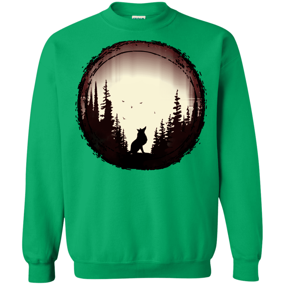 Sweatshirts Irish Green / S A Wolf's Life Crewneck Sweatshirt