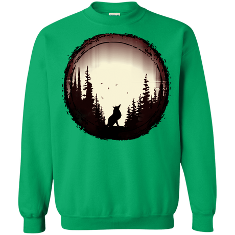 Sweatshirts Irish Green / S A Wolf's Life Crewneck Sweatshirt